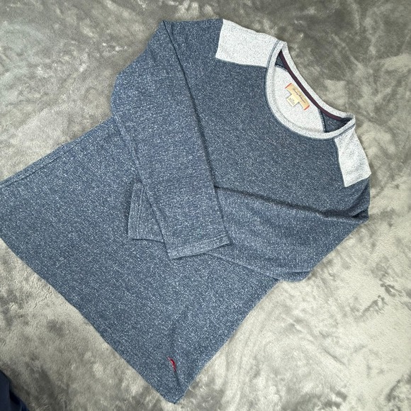 Tommy Bahama Other - TOMMY BAHAMA Fleece Lined Crew Neck Lounge Sweatshirt L Navy Gray Style #229901